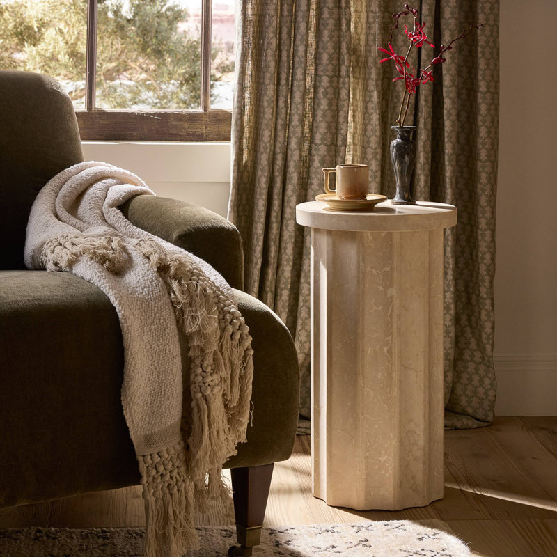 Bibi Drink Table-Cream Marble