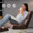 Endri Accent Chair with Ottoman, Lounge Chair with Metal Leg-2060185596