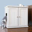 The Refined Litter Box - Wood Cat Litter Box Enclosure Cabinet with Drawer, Cottage Style-770601480-770601481