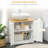 Kleankin Modern Bathroom Under Sink Cabinet, Bathroom Vanity For Wall Mount Sink, Storage Cabinet With Double Doors And Adjustable Shelf, White