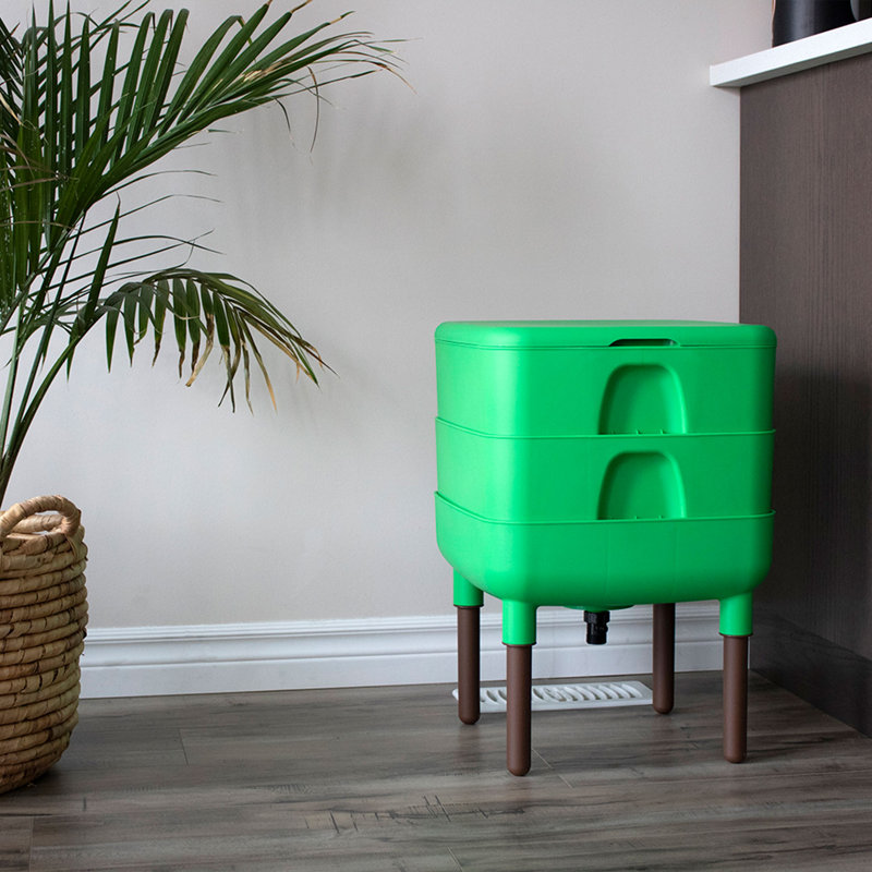 Bac à compost à vers extérieur FCMP, Vert