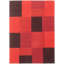 Tapis de zone rouge touffeté à la main collage Shane