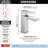 Ara Chrome Bathroom Faucet, Single Hole Bathroom Sink Faucet for Vanity, Metal Push-Pop Drain Assembly, Chrome