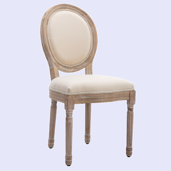 One Allium Way Preslar Hemp King Louis Back Dining Chair - ShopStyle