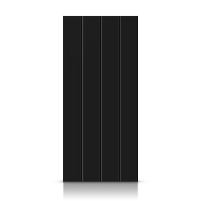 Porte standard à panneaux en bois manufacturé, Noir anthracite, 30 po x 80 po