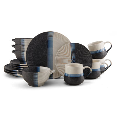 Pfaltzgraff Jaxson 16-piece Stoneware Dinnerware Set, Service For 4 In Assorted;assorted