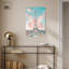 Art mural papillon rose sur toile, Tour Eiffel-107431873-107431900