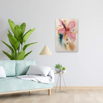 Douce floraison de couleurs abstraites - Art floral et aquarelle floral abstrait