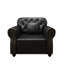 Canapé Chesterfield de style Mid-Century moderne avec capitonnage à boutons et garnitures cloutées