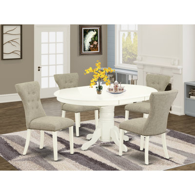Segrest Butterfly Leaf Solid Wood Dining Set