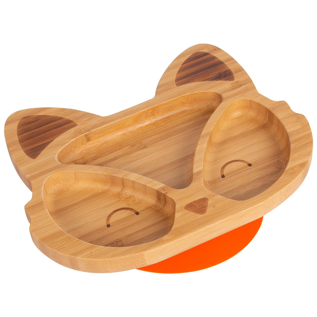 Tiny Dining - Children's Bamboo Suction Fox Plate