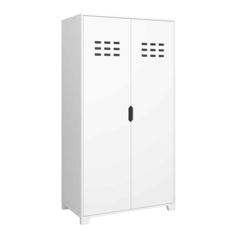 Schwarz 2 Door Wardrobe, White