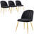 Velvet Upholstered Stacking Side Chair-748664326