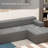 Boneless 87" Modular Sectional Sofa, L-Shape Cloud Sectional Couch, Cozy Boneless Couches For Living Room (Dark Grey, Left Facing Chaise)-1415993448-1415993452