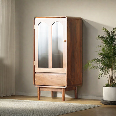 European style light luxury solid wood bookcase