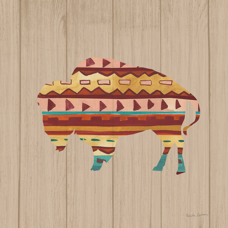 Southwestern Vibes II sur noyer, H 12 po x l 12 po, Non, Toile tendue