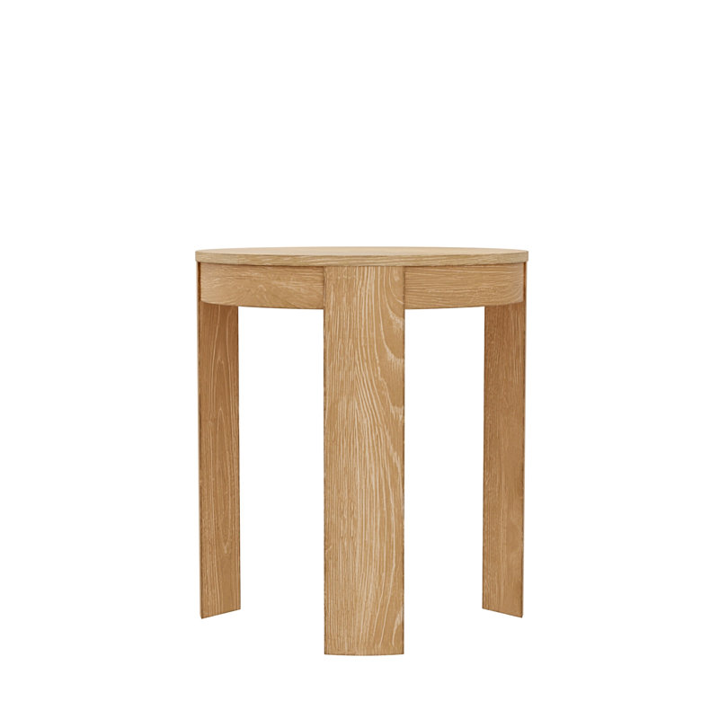 Payton Round End Table, Natural