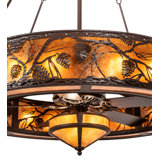Whispering Pines Downrod Ceiling Fan