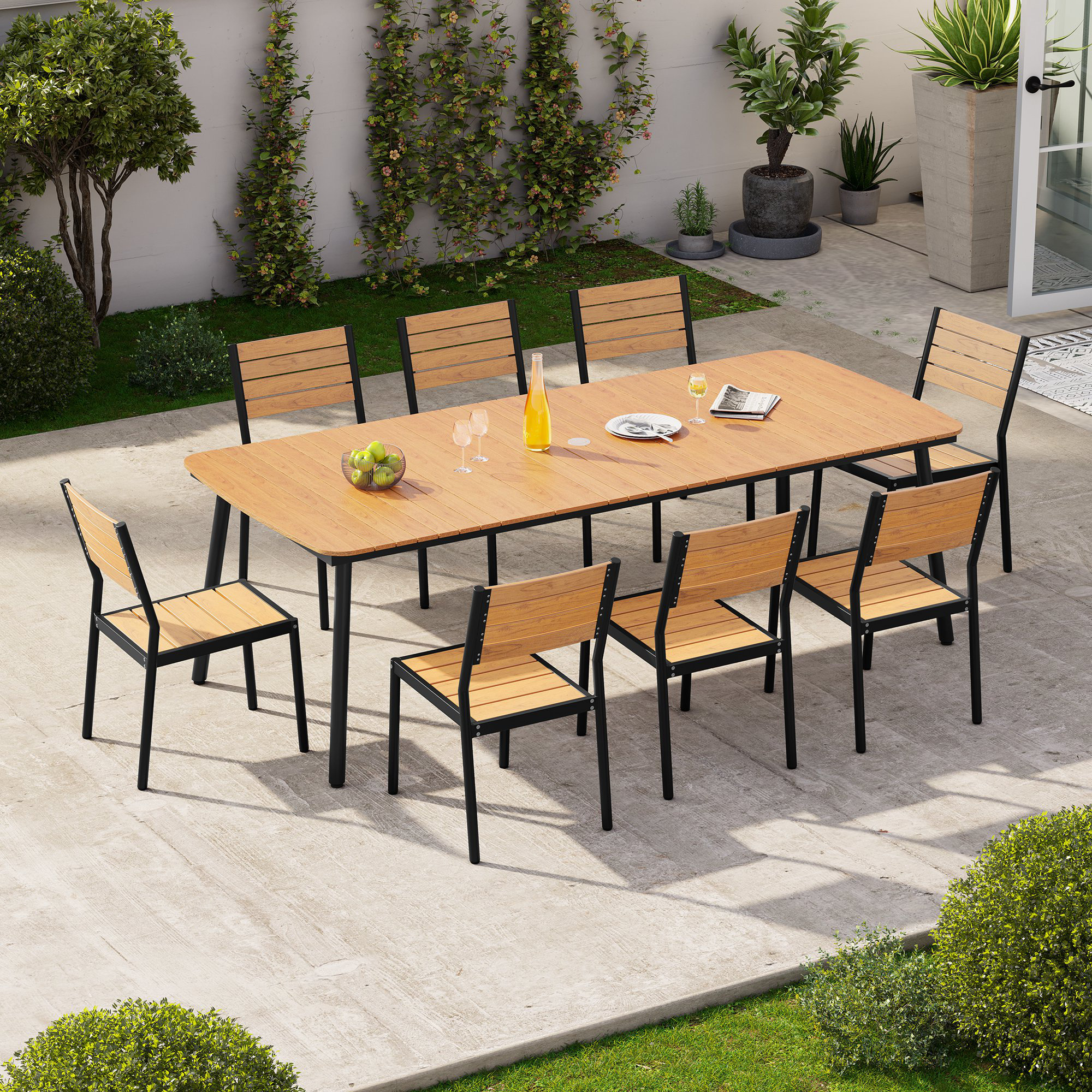 17 Stories 8-person Patio Dining Set | Wayfair