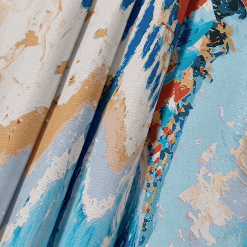 Tapisserie murale Coastal Beach Umbrella Paradise, 26 po x 36 po