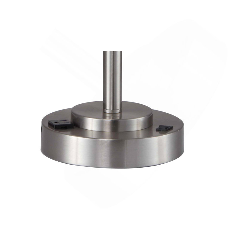 Lampe de table 27,5 "H, Gris