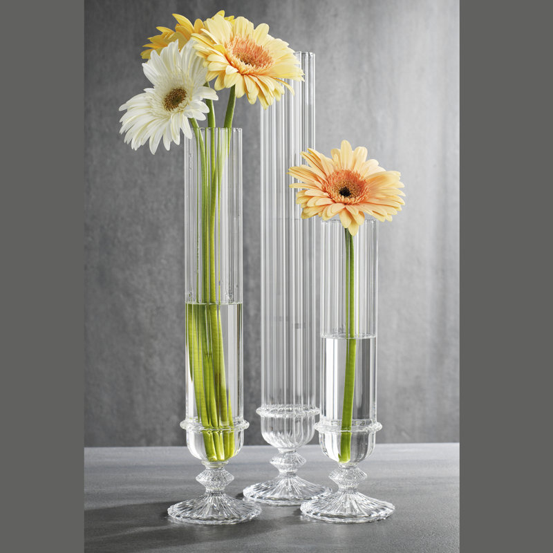 Ensemble de trois vases en verre (8 po, 10 po et 13 po)