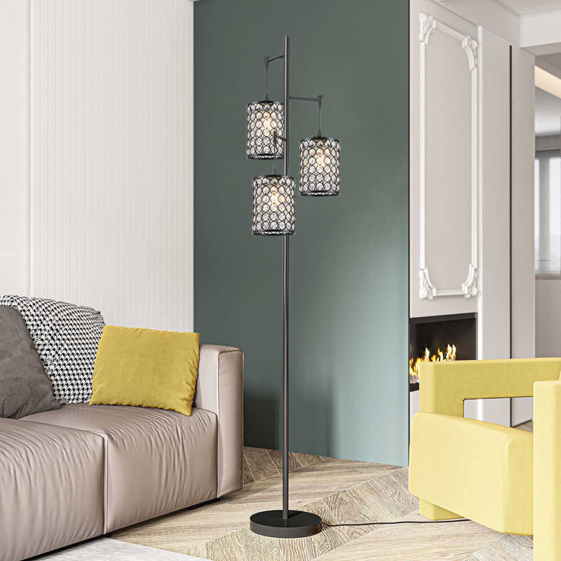 Broadwell 160cm Black Tree Floor Lamp