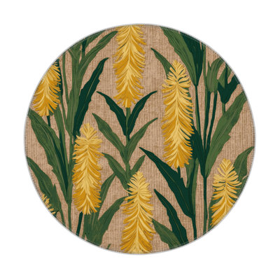Tapis d'intérieur et d'extérieur brun Botanical