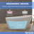 59" x 28" Freestanding Soaking Acrylic Bathtub