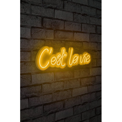 Bande lumineuse néon flexible, jaune, 19,7 x 5,5 x 0,8 pouces | IP67 imperméable, DC 12V, 8W-10W par mètre | Longueur totale de 375 cm, gabarit en mousse de PVC, système de fixation murale intégré, parfait pour la décoration intérieure et les événements