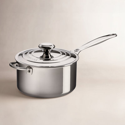 Le Creuset Stainless Steel Saucepan with Lid