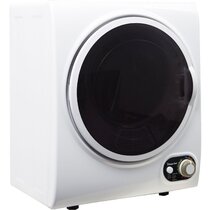 Panda 1.5 Cubic Feet cu. ft. High Efficiency Portable Dryer in White with  Child Safety Lock