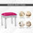 Mikayil Vanity Stool Makeup Vanity Table Chair-639359030