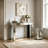 Yolanta 47.2" Glass Console Table for Behind Sofa Couch Entryway Mirrored Home Decor Modern Glam Contemporary Glam Stylish