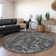 Premium Machine Washable Kelsa AMF41 Black Rug