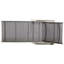 Chaise longue d'extérieur légère et fonctionnelle avec structure en aluminium et siège en filet pour la cour arrière, filet en nylon gris, l 76,16 po x P 27,76 po, réglable