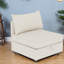 Canapés beige peu encombrants avec rangement, design moderne en chenille pour le salon