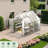 8x10 FT Walk-In Polycarbonate Greenhouse With Ventilated Roof-112387363