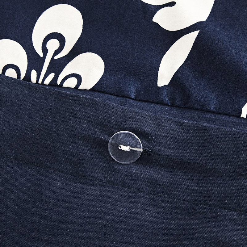 Housse de couette 6 pièces pour magnifiques oreillers complexes en tissu, Marine