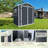 6Ft X 4Ft Plastic Outdoor Storage With Floor And Lockable Door Plastic Garden Shed For Backyard, Lawn-126529013