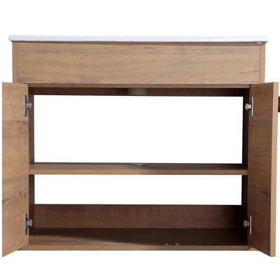 30 Inch Bathroom Vanity With Sink, Freestanding Bathroom Vanity or Floating is Optional Conversion 30*18