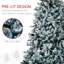 Arbre de Noël artificiel enneigé 5 pi avec lumières DEL froides