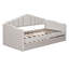 Lit de jour rembourré avec couchette, canapé-lit en velours avec ports de chargement USB, aucun sommier nécessaire-1404196244