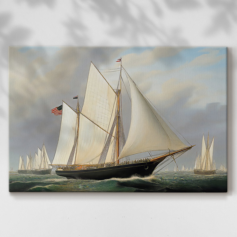 Nautical Series-XCVII - Cavas enveloppés de galerie, 24 x 36