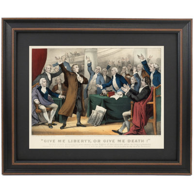 Give Me Liberty, or Give Me Death by Currier & Ives | Framed Print