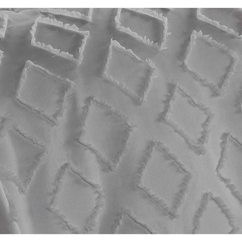 Ensemble d'édredon en microfibre de sept articles, Gris