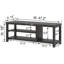 Banc de hall d'entrée 43 "avec rangement pour chaussures Hulstein, gris foncé-129519540-129519536