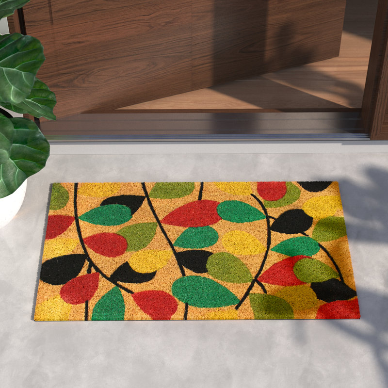 Arnitra Non-Slip Floral Indoor Doormat