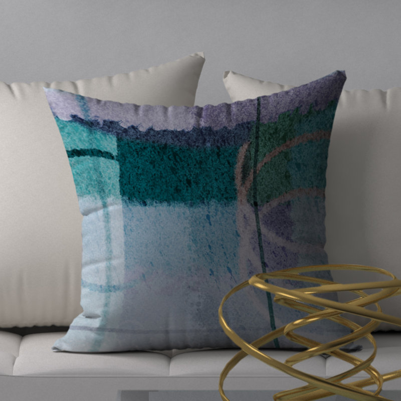 Housse de coussin carrée/insert, 18" x 18"