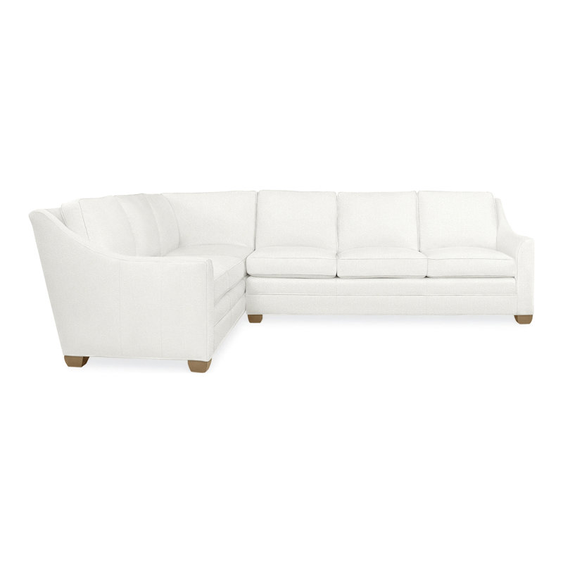 American Bungalow 2-Piece Nicholas Sectional, Hampton, Kempsey Sheepskin, No
